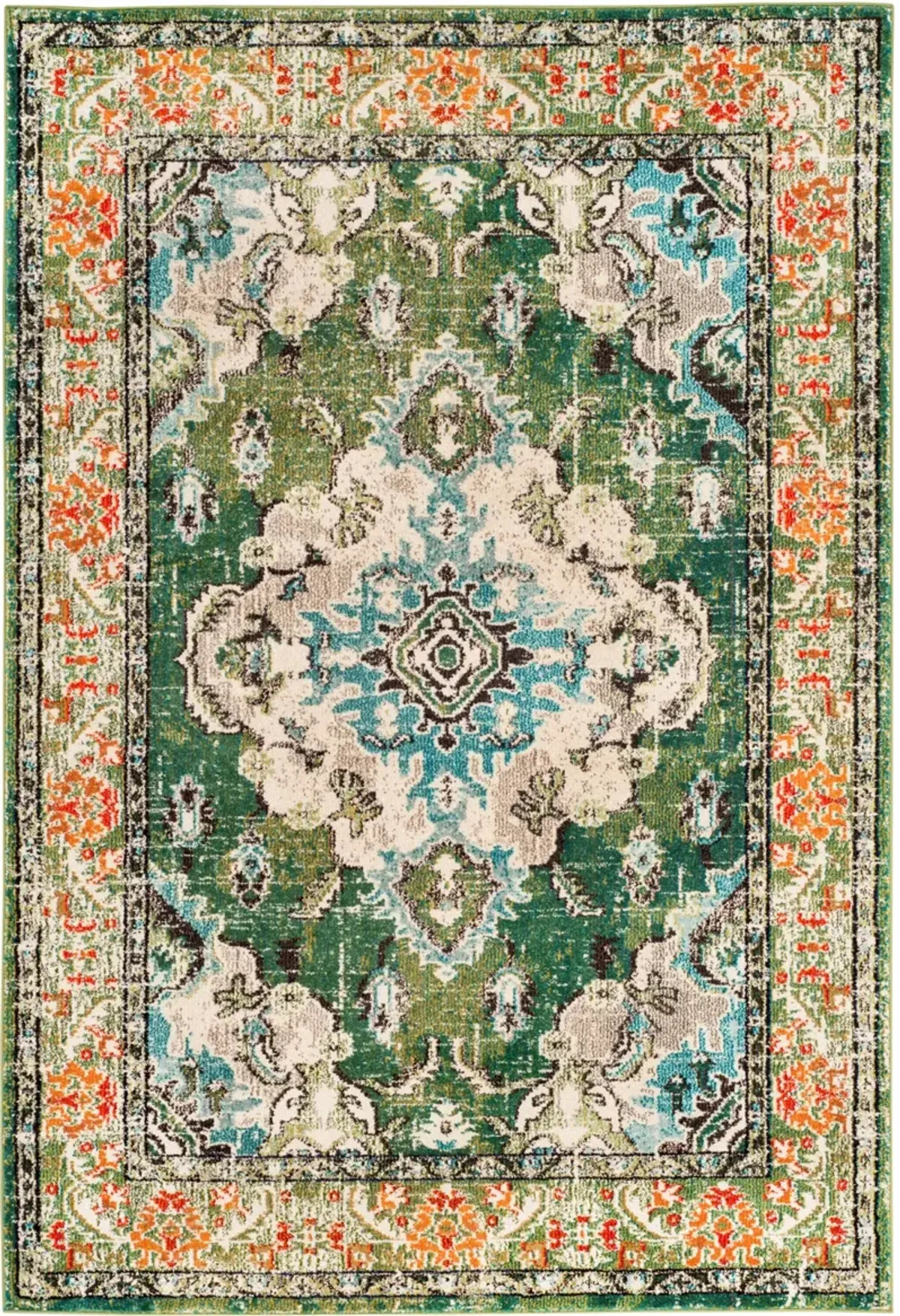 MONACO 243 FOREST GREEN  2' x 3' Accent Rug