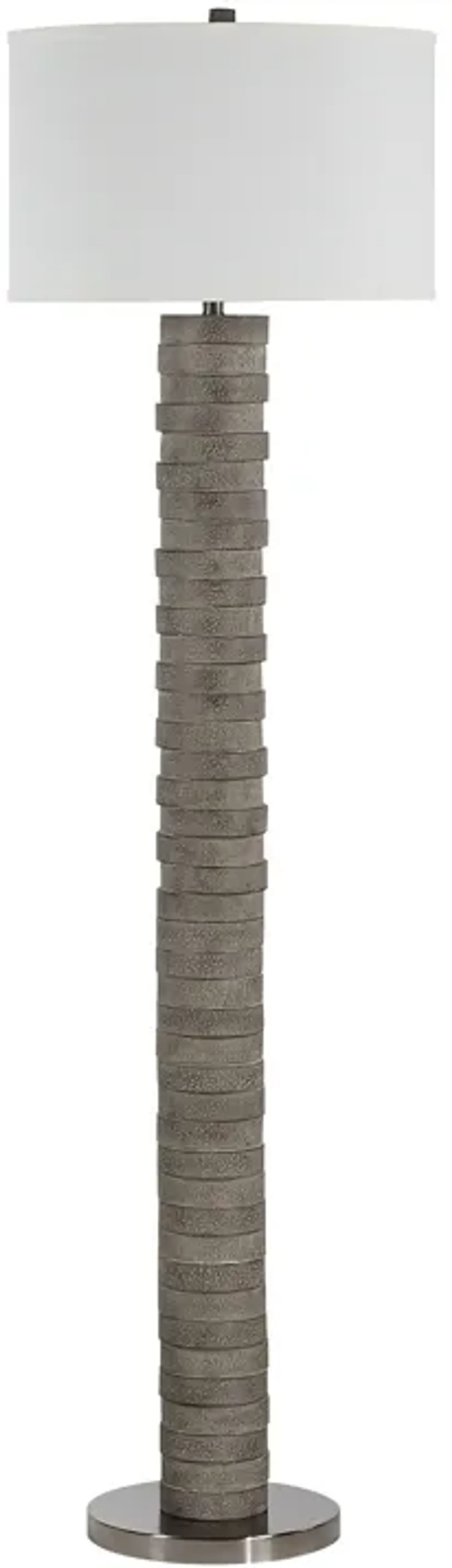 Moringa 72.0" Height Floor Lamps, Warm Charcoal Grey