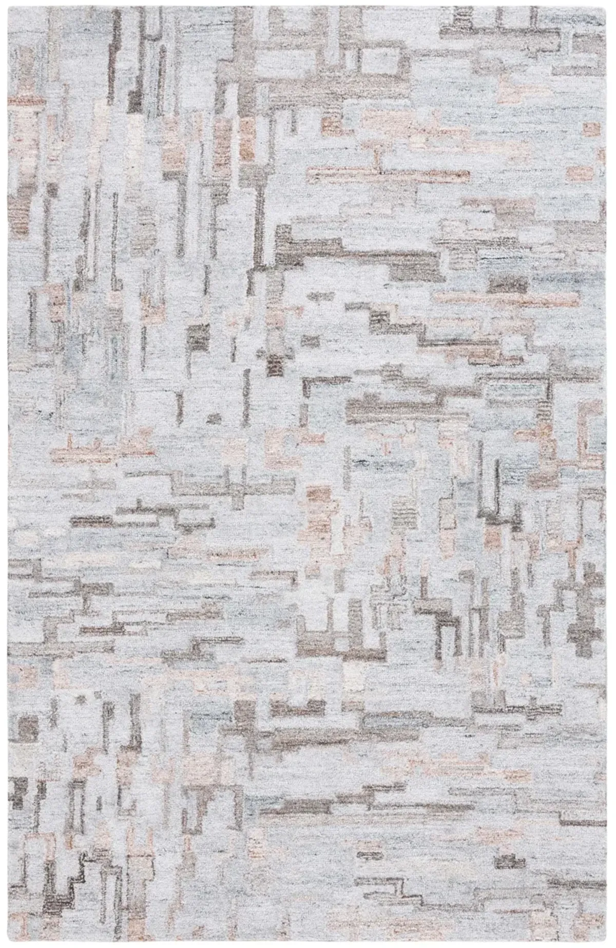 ABSTRACT Hand Tufted 6' x 9' area rug