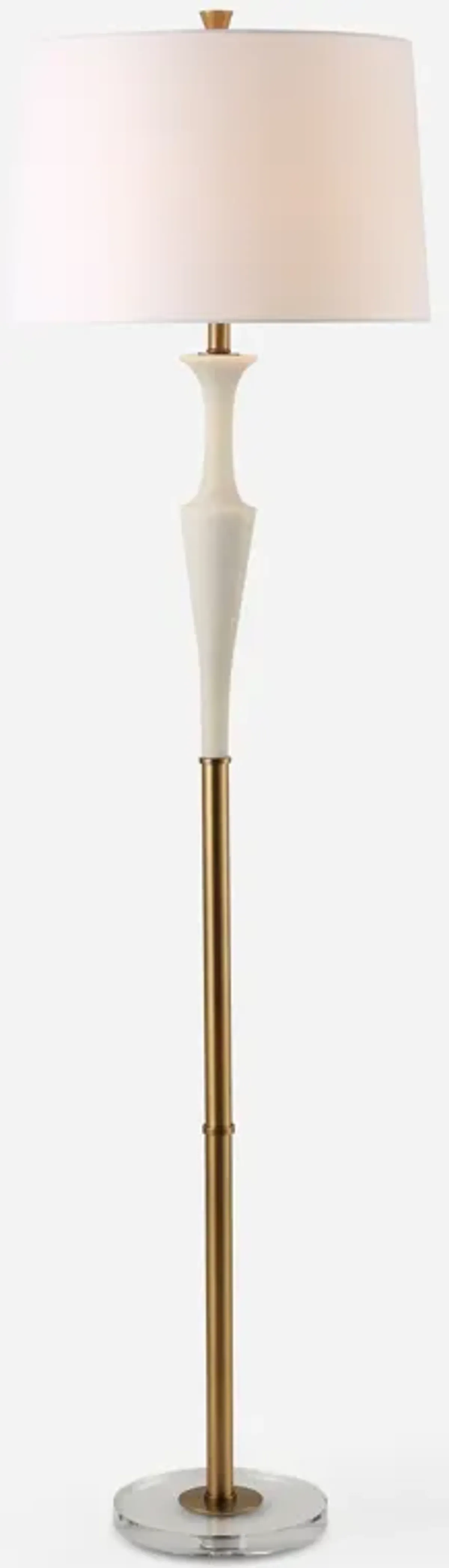 Colette White Stone Floor Lamp