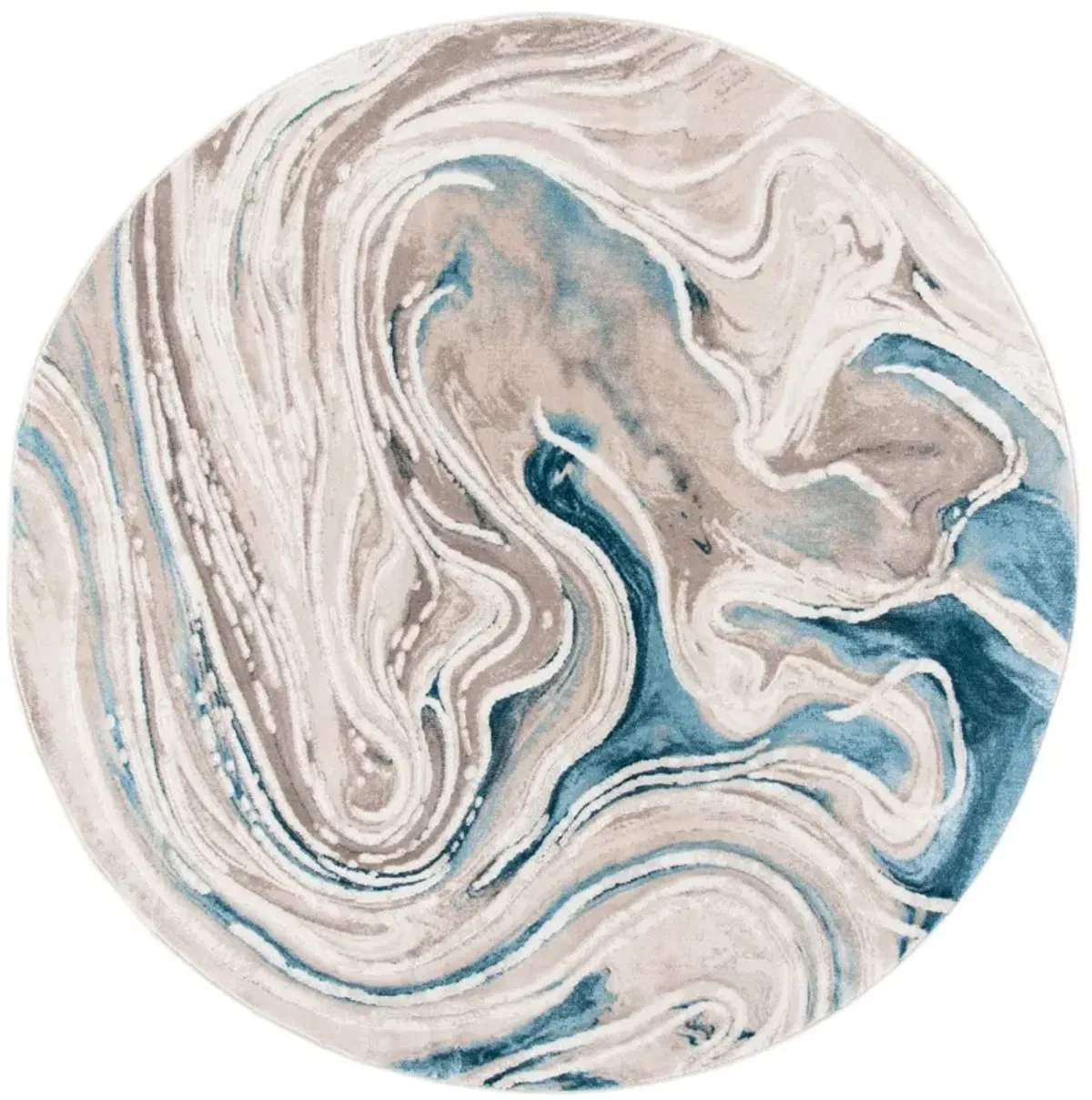 MEADOW 553 BEIGE  10' x 10' Round Round Rug