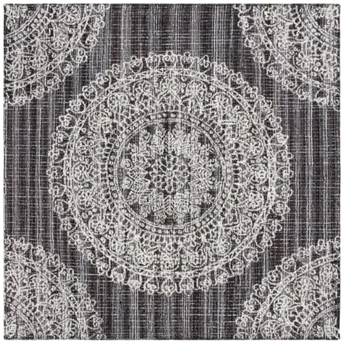 EBONY 106 Brown  6' X 6' Square Square Rug