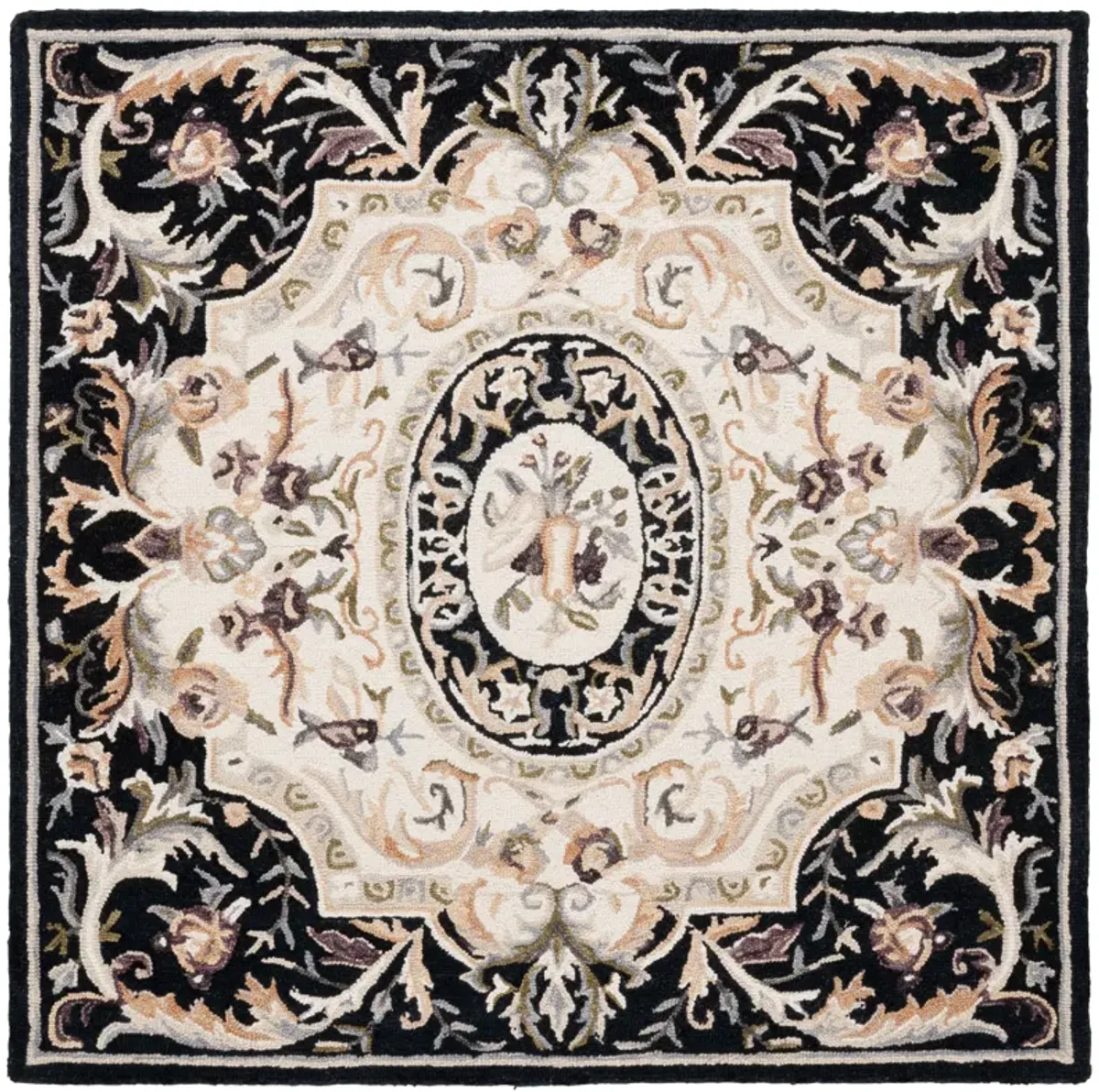 SAVONNERIE Hand Tufted 6' x 6' Square area rug