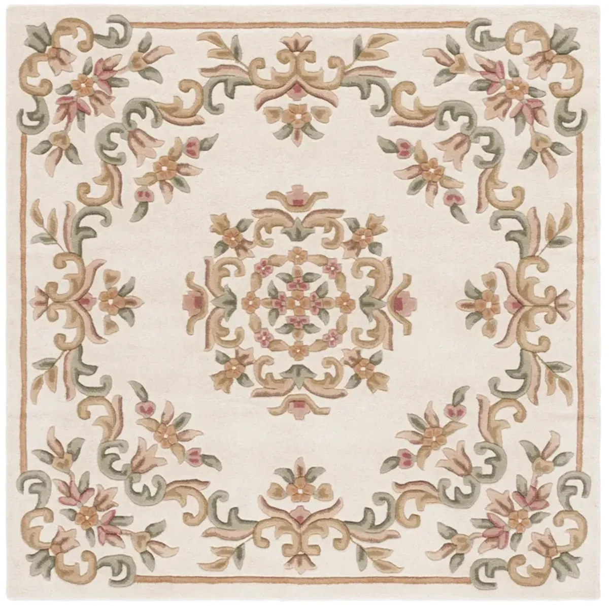 AUBUSSON Hand Tufted 6' x 6' Square area rug