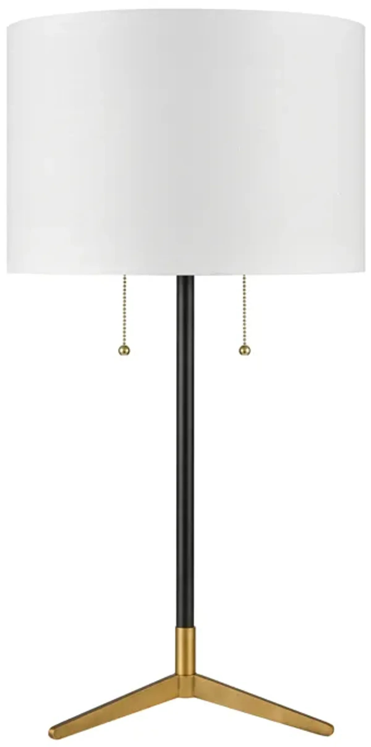 Clubhouse 29'' High 2-Light Table Lamp - Black - Includes LED Bulbs