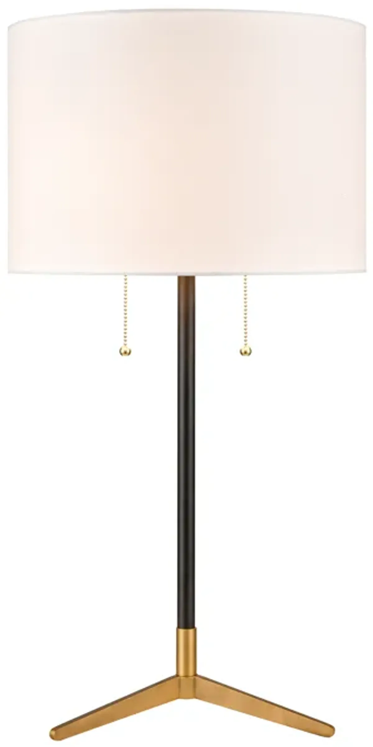 Clubhouse 29'' High 2-Light Table Lamp - Black - Includes LED Bulbs