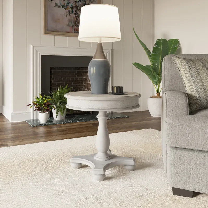 New Haven Round End Table