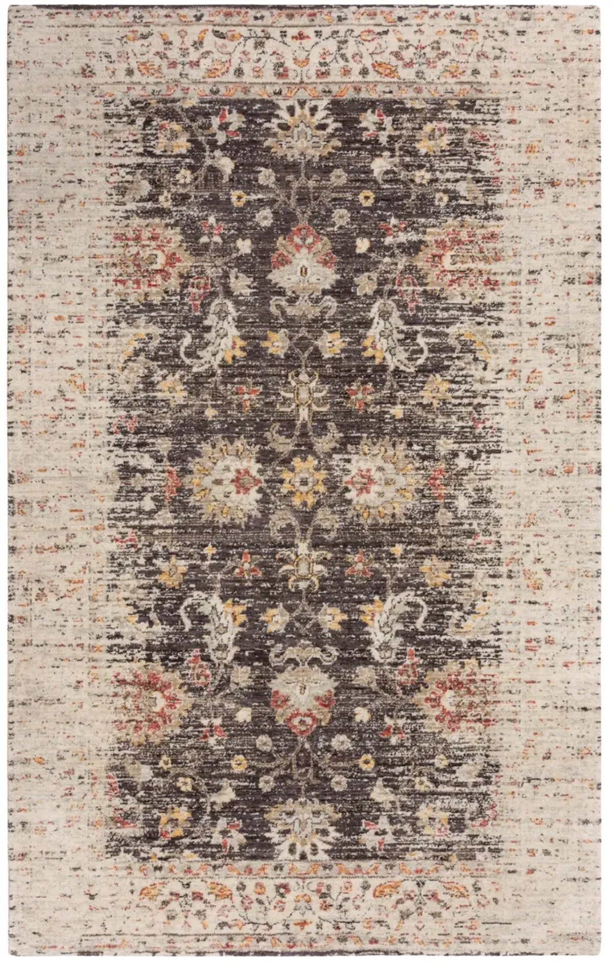 Ovation Brown/Beige distressed/classical N Z wool 8' x 10' Rectangle Rug