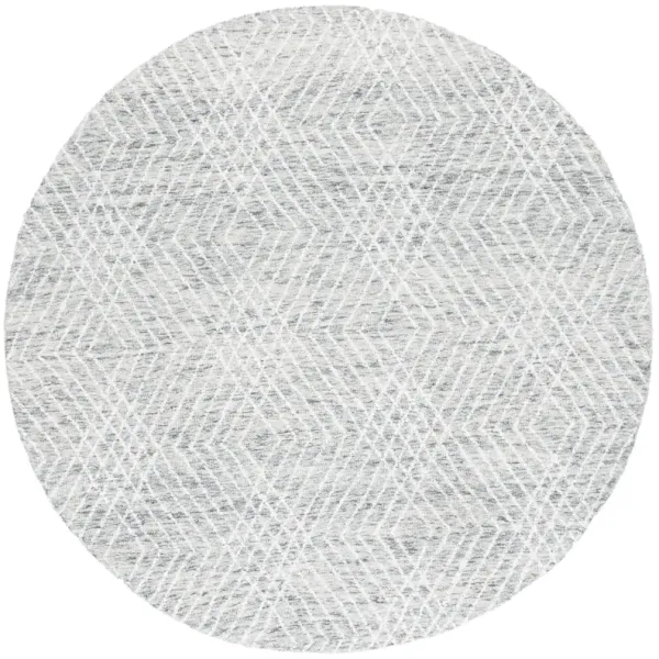 ABSTRACT Hand Tufted 6' x 6' Round area rug
