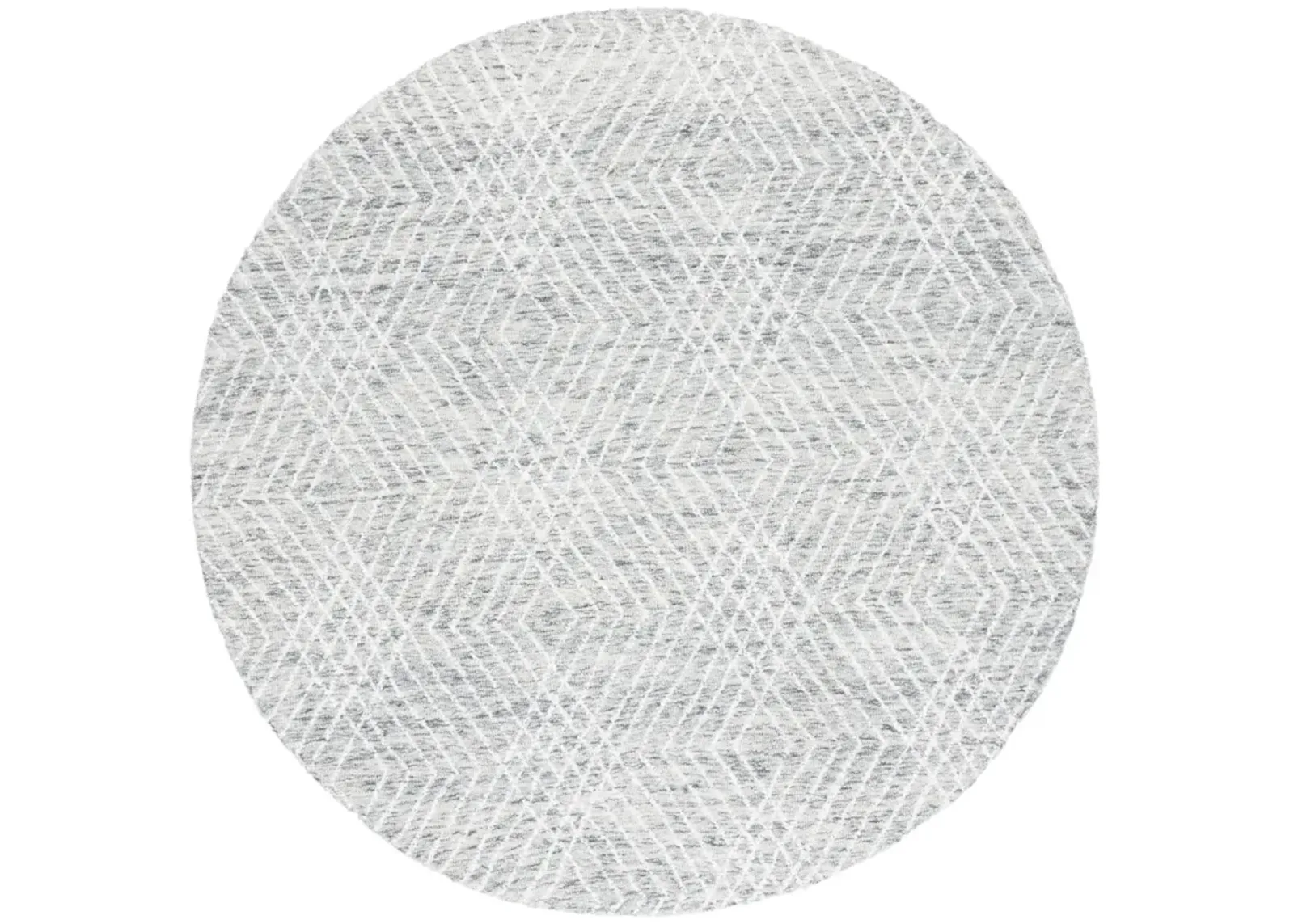 ABSTRACT 499 GREY  6' x 6' Round Round Rug