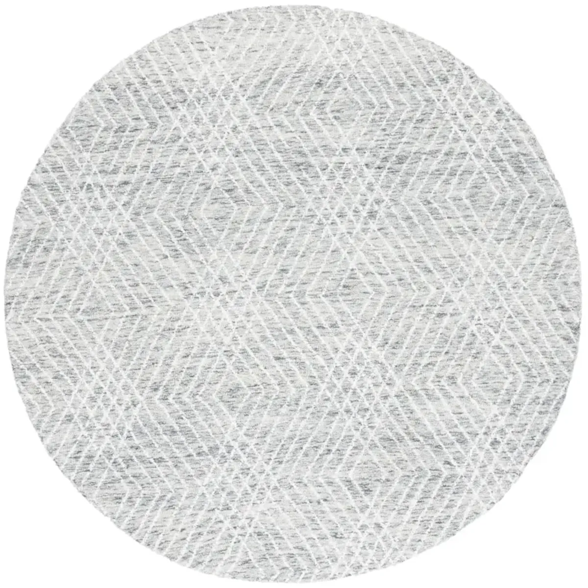 ABSTRACT 499 GREY  6' x 6' Round Round Rug