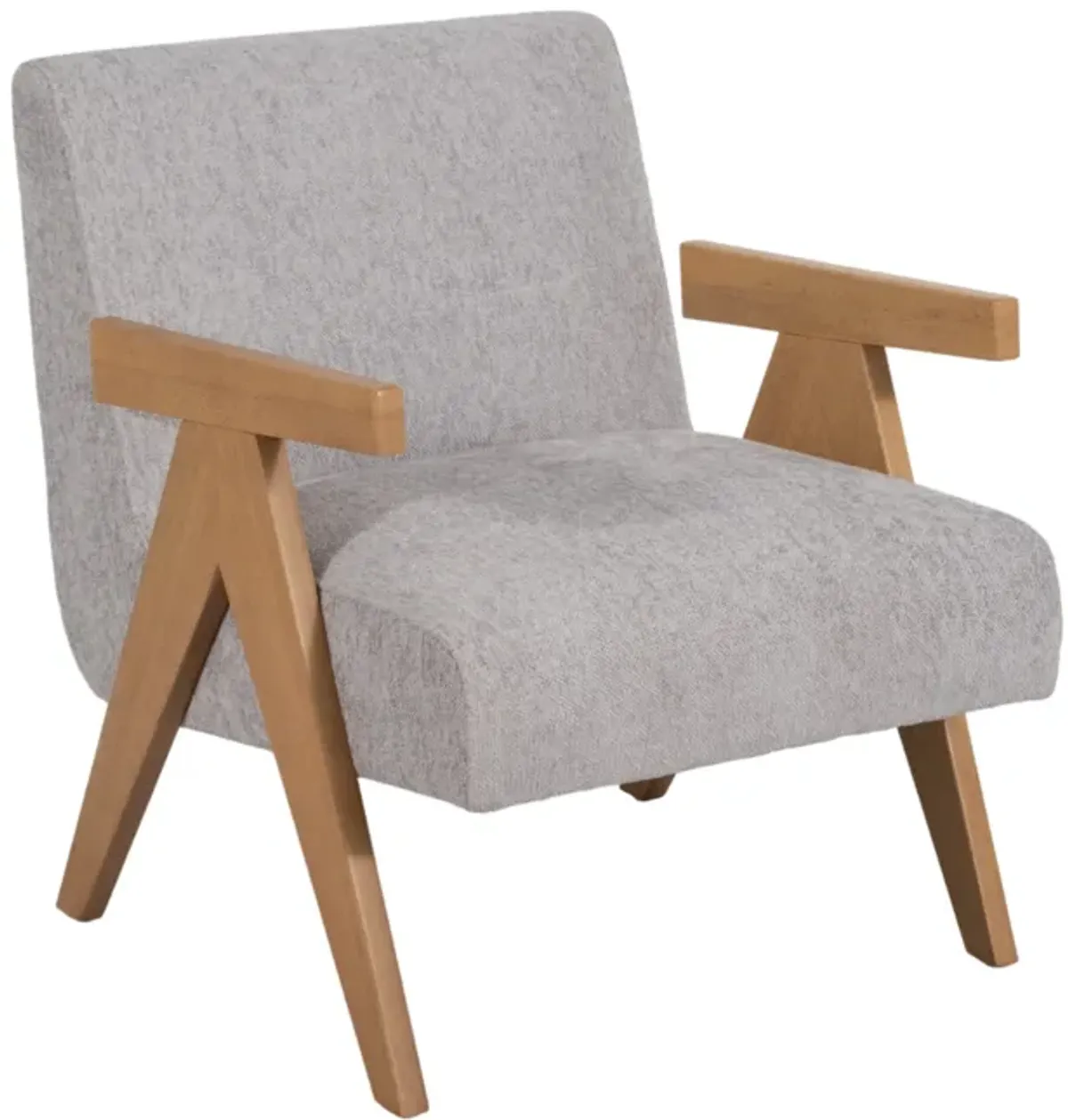 Wood - Scandinavian Accent Chair, Gray