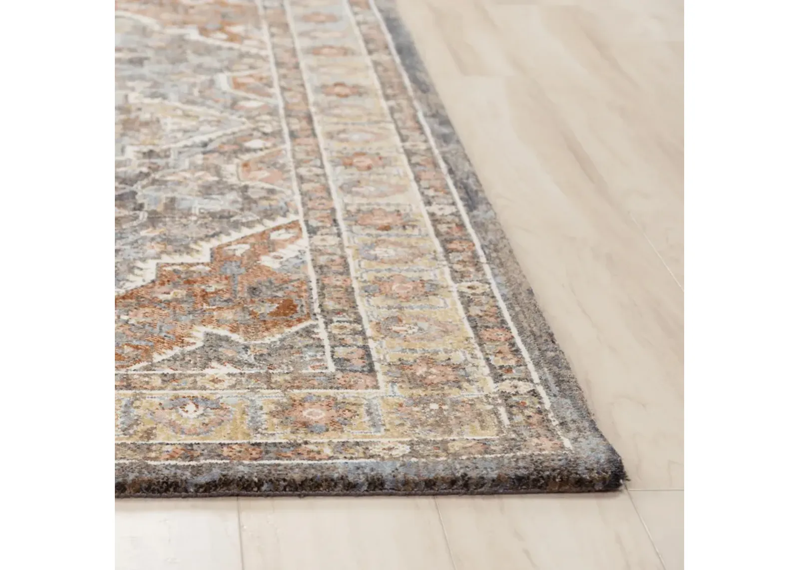 Jasper Terracotta/Multi Persian/Classic Recycled Polyester 2'6" x 8' Runner Rug