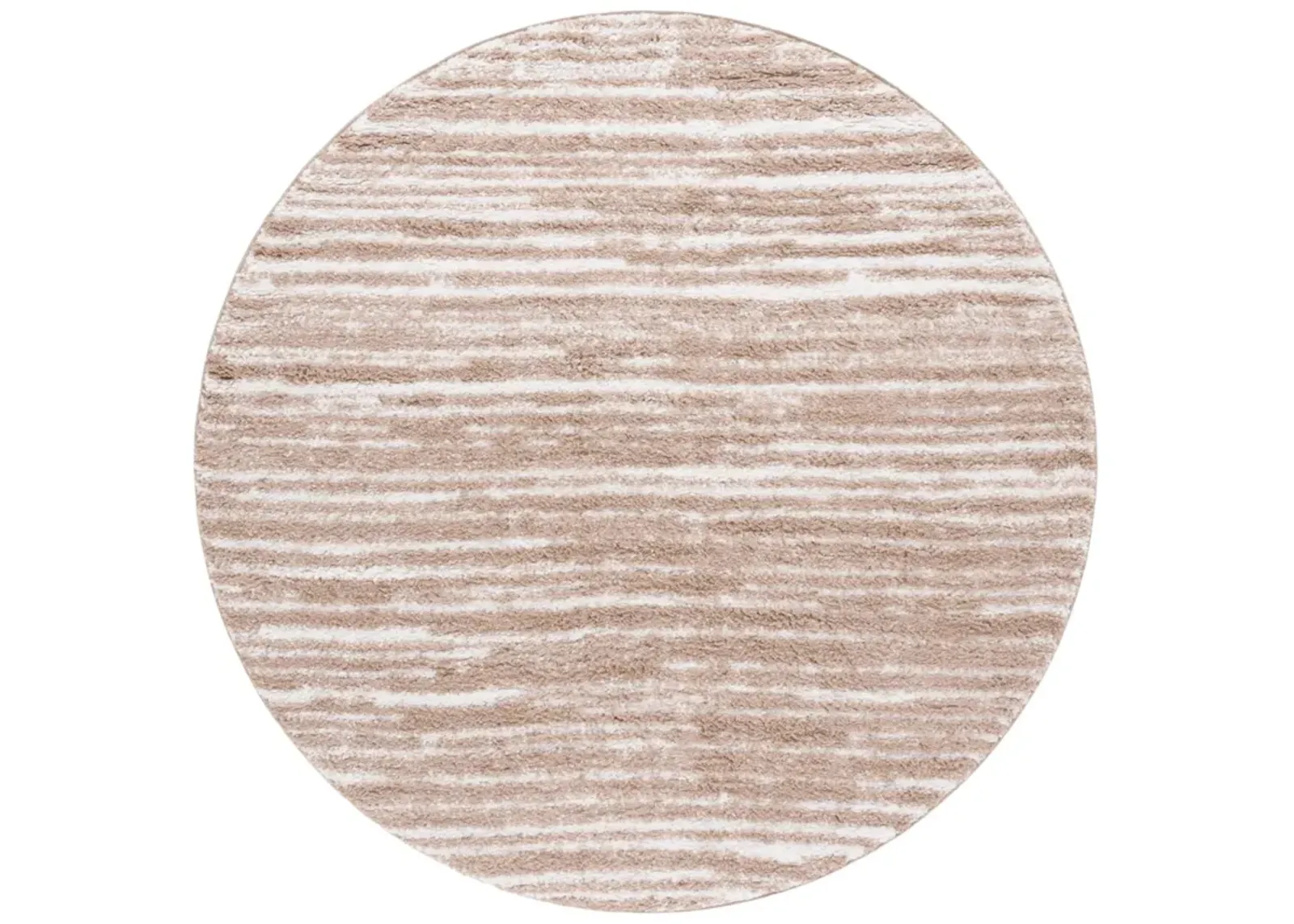 RUMI SHAG 110 IVORY  6'-7' x 6'-7' Round Round Rug