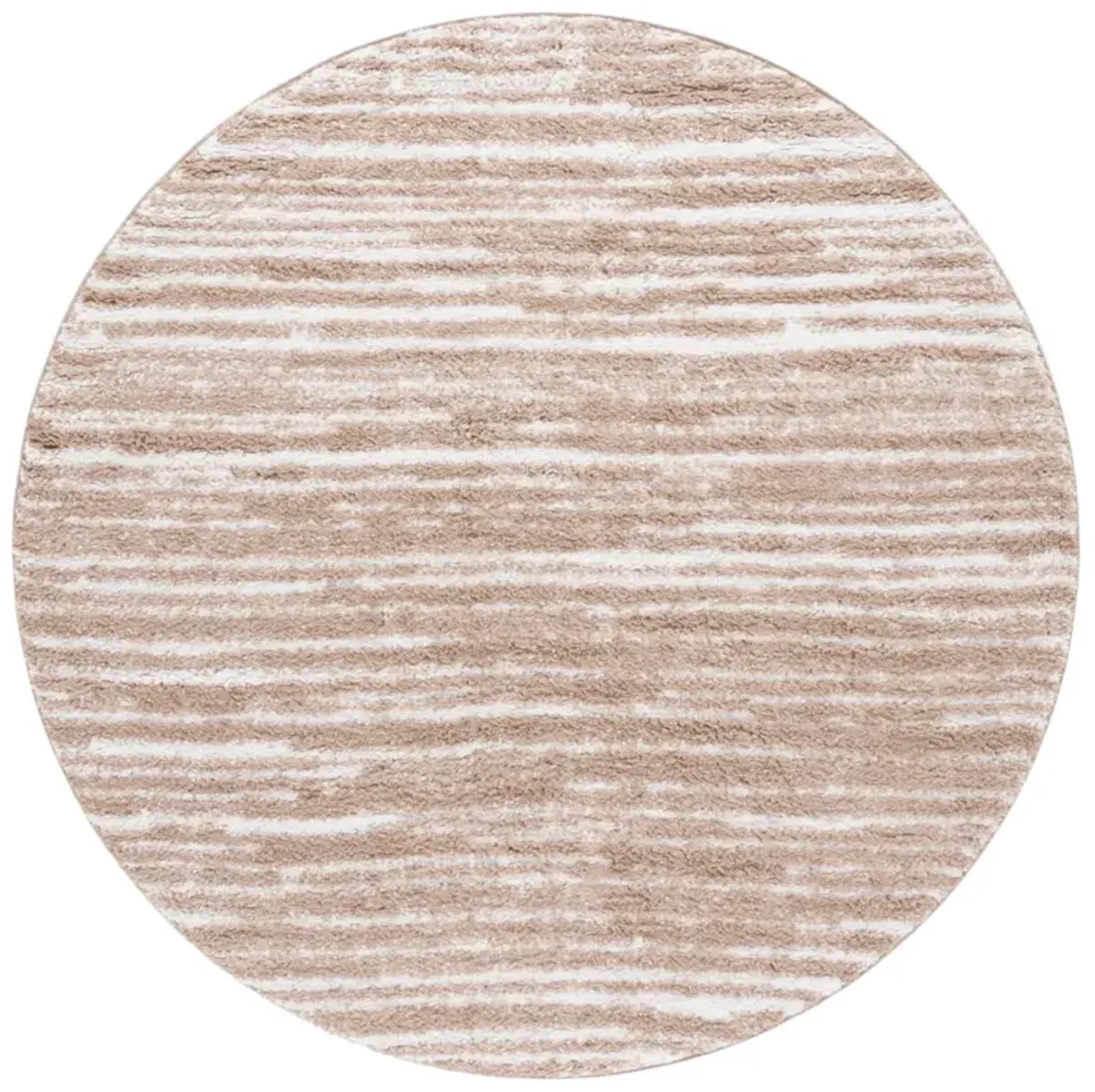 RUMI SHAG 110 IVORY  6'-7' x 6'-7' Round Round Rug