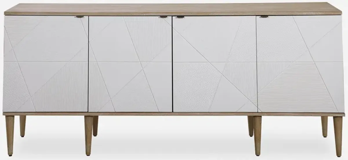 Tightrope 4 Door Modern Sideboard Cabinet