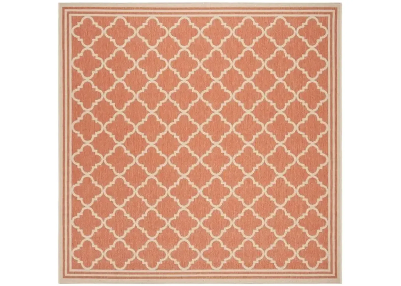 LINDEN 121 Collection LND121P-6SQ Rust / Creme 6'-7" X 6'-7" Square