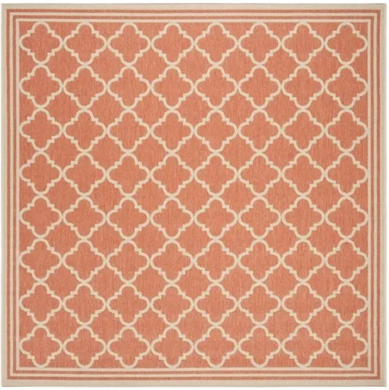 LINDEN 121 Collection LND121P-6SQ Rust / Creme 6'-7" X 6'-7" Square