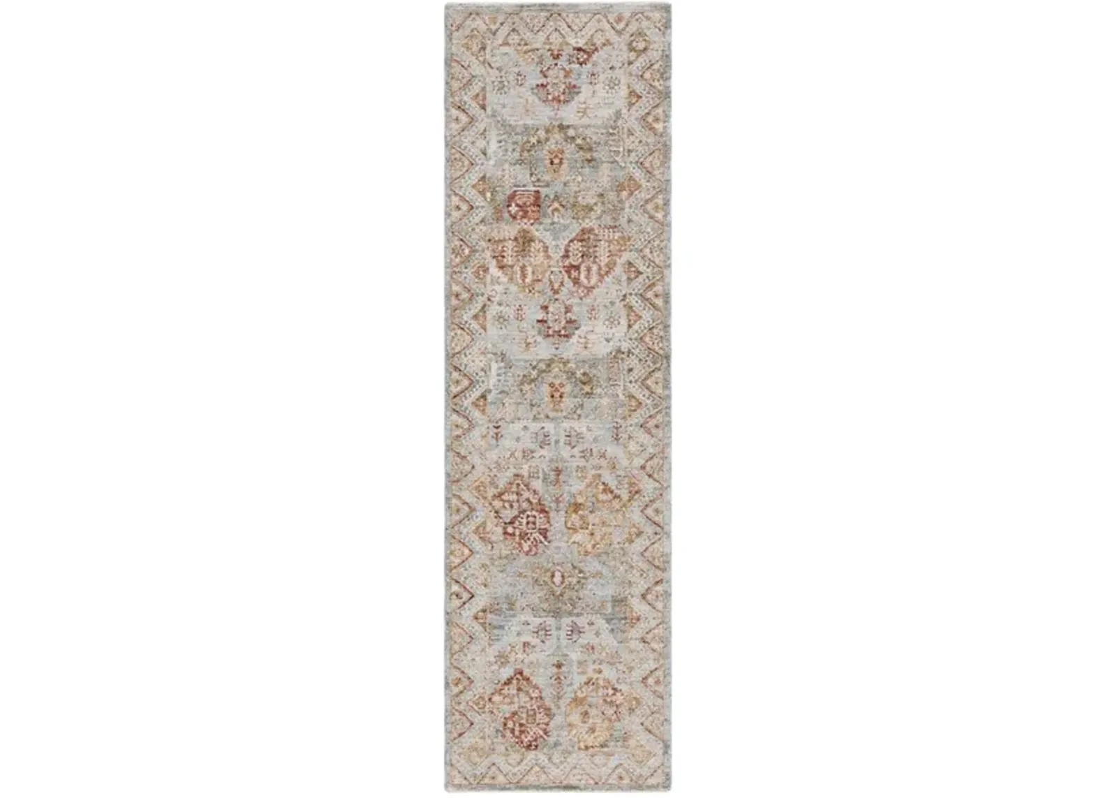 HAMILTON 104 Blue 2'-2' X 8' Runner Rug