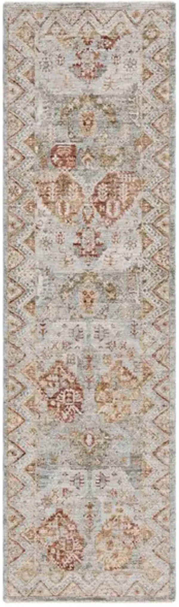 HAMILTON 104 Blue 2'-2' X 8' Runner Rug