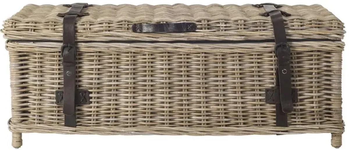 NAVARRO RATTAN COFFEE TABLE TRUNK