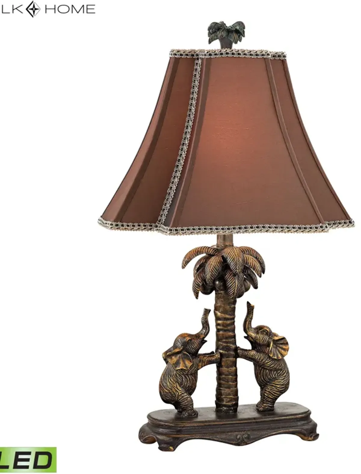 Adamslane 24'' High 1-Light Table Lamp - Bronze - Includes LED Bulb