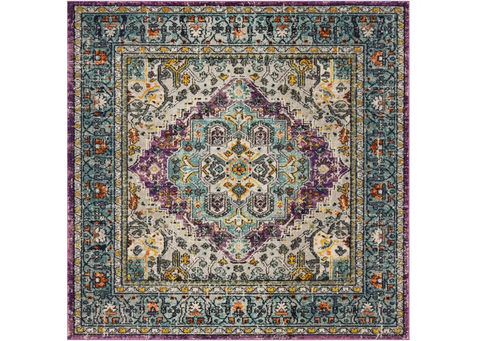 MONACO 251 VIOLET  5' x 5' Square Square Rug