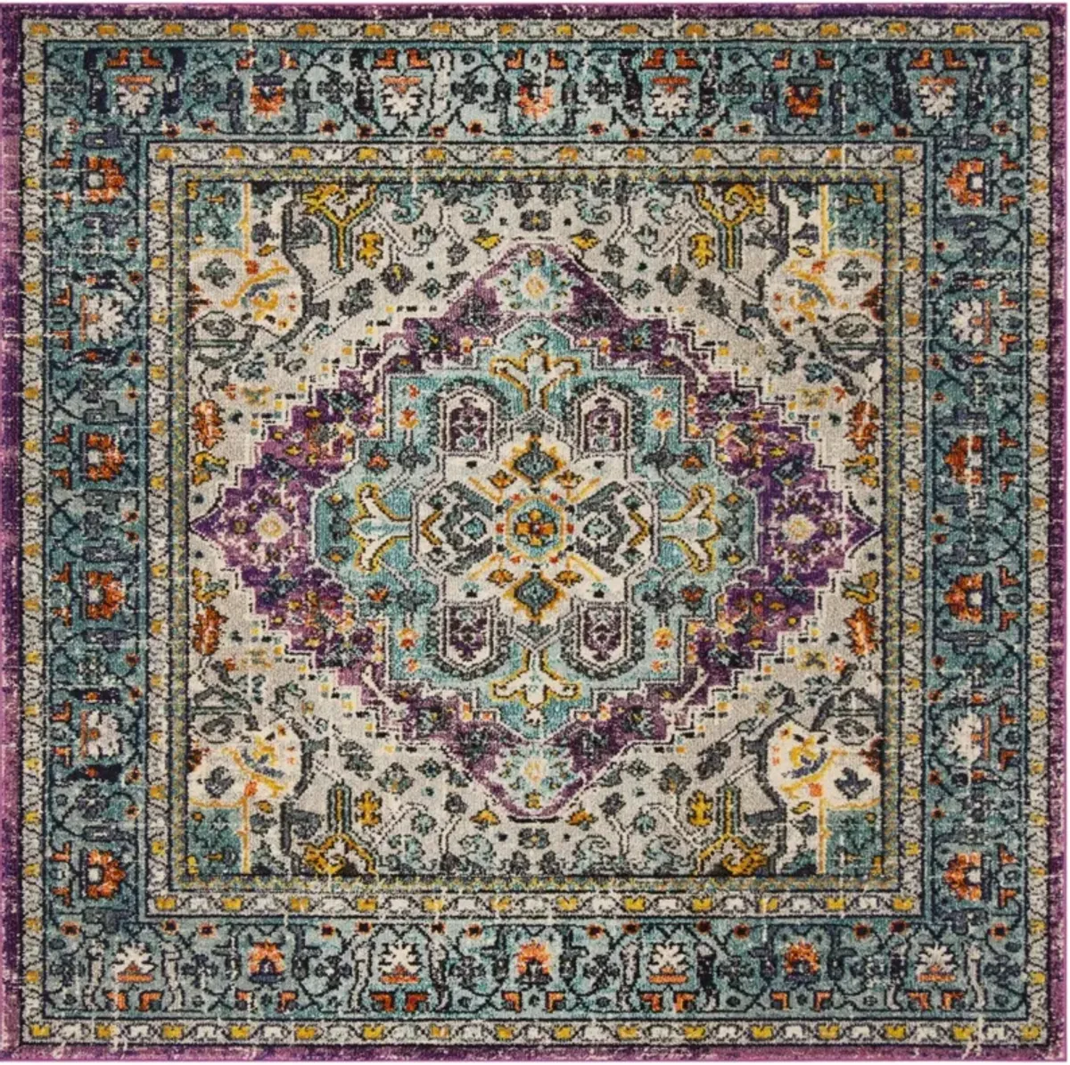 MONACO 251 VIOLET  5' x 5' Square Square Rug