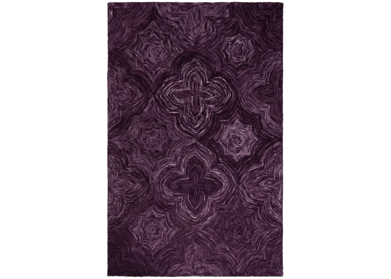 IKAT 632 PURPLE 6' x 9' Medium Rectangle Rug