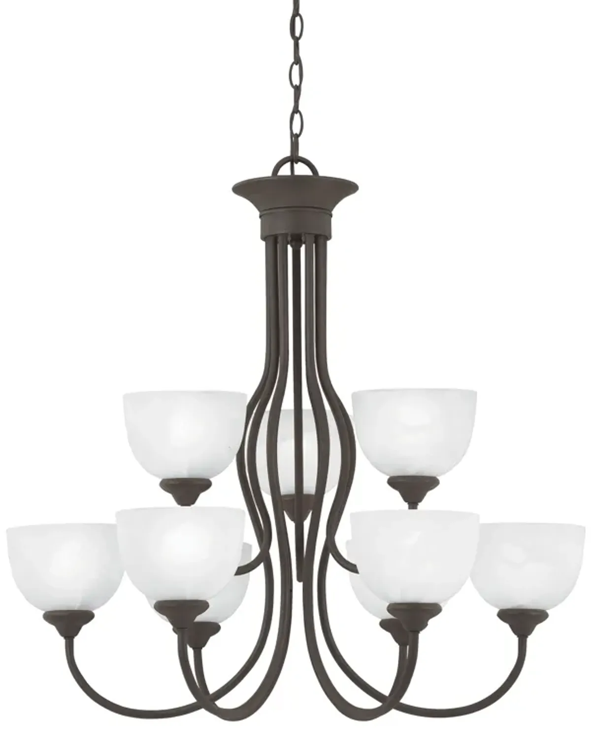 Tahoe 30" Wide 9-Light Chandelier - Painted Bronze