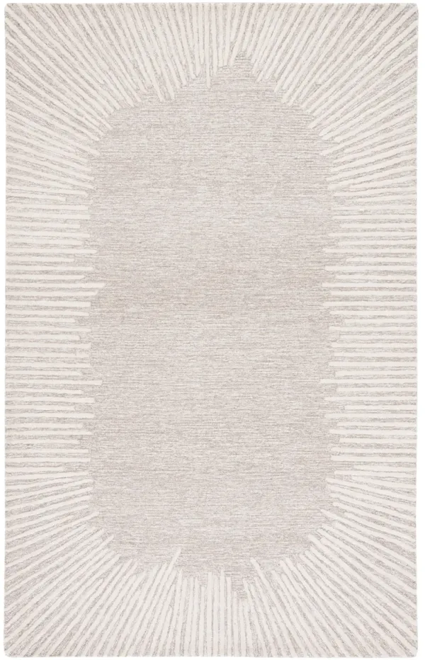ABSTRACT Hand Tufted 9' x 12' area rug