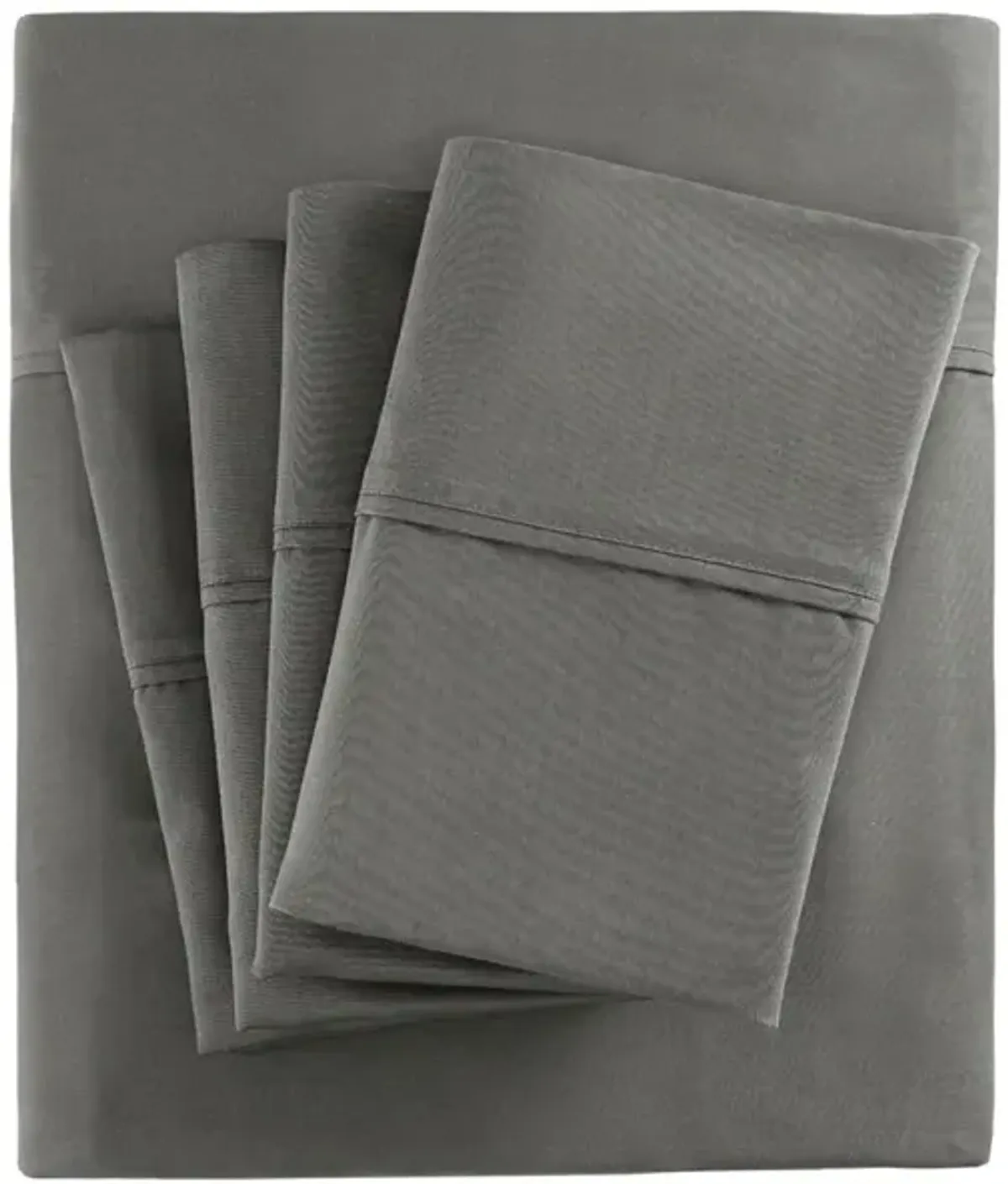 Madison Park 800 Thread Count Charcoal Cotton Blend Sateen Sheet Set