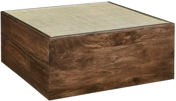 Truett Square Wood Rattan Coffee Table by Modway
