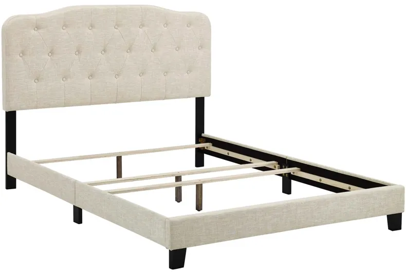 Amelia King Upholstered Fabric Bed