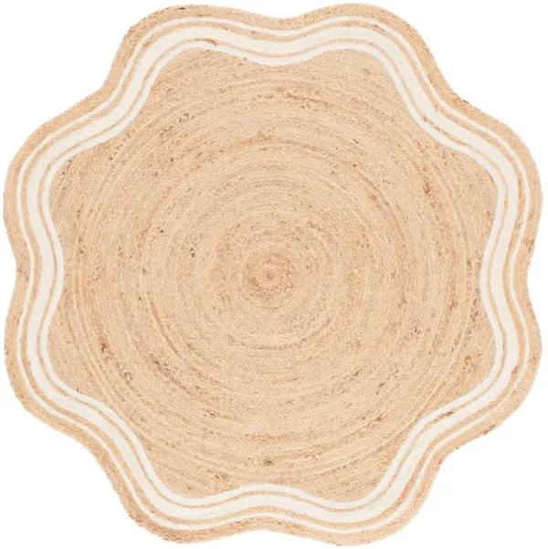 NATURAL FIBER Hand Woven 5' x 5' Novelty area rug