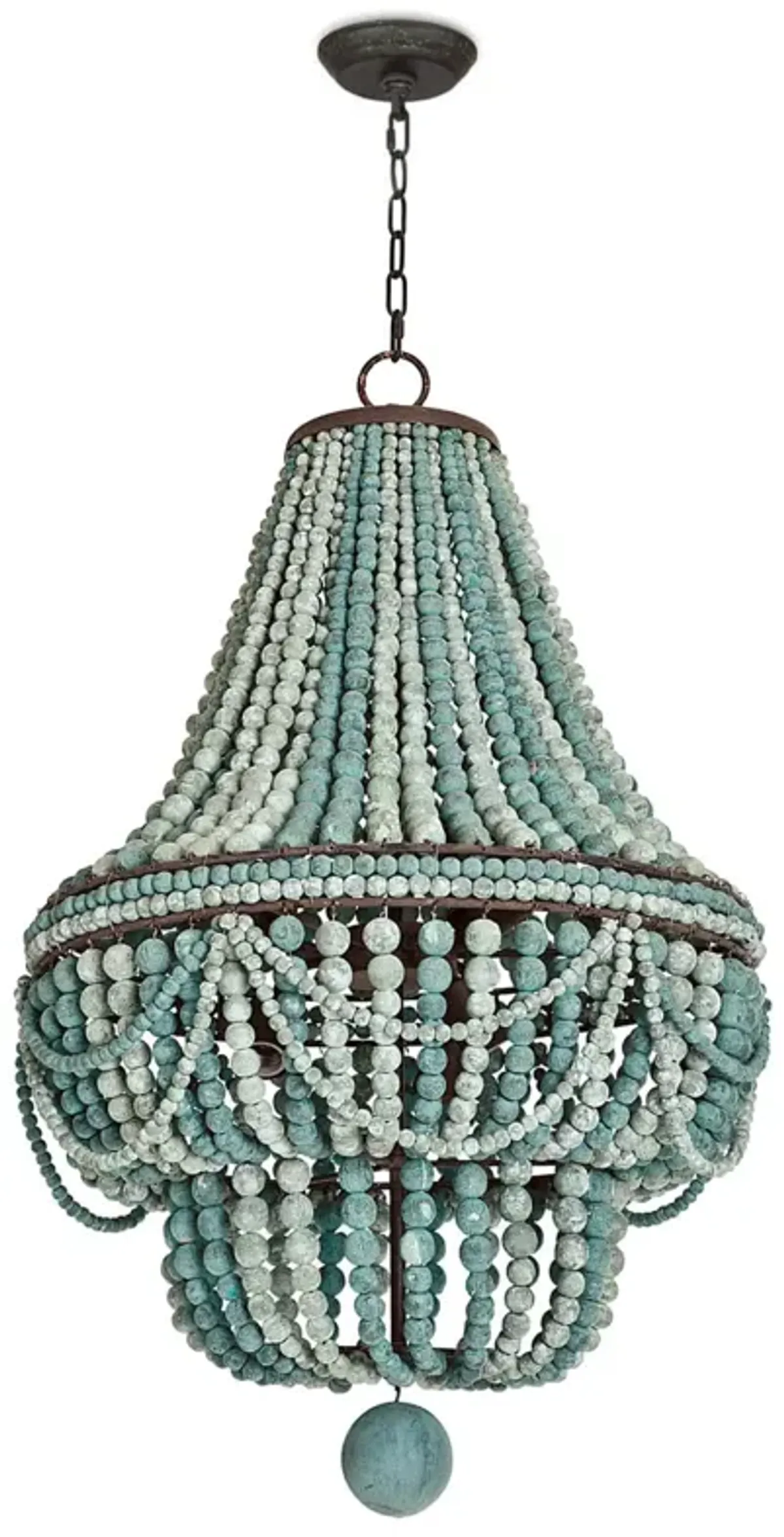 Malibu Chandelier (Weathered Blue)