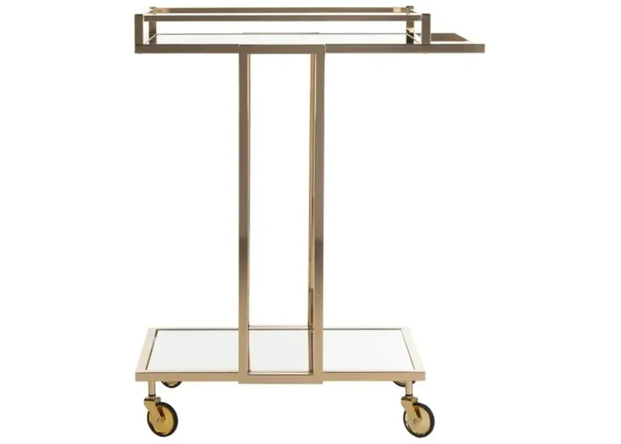 CAPRI 2 TIER RECTANGLE BAR CART