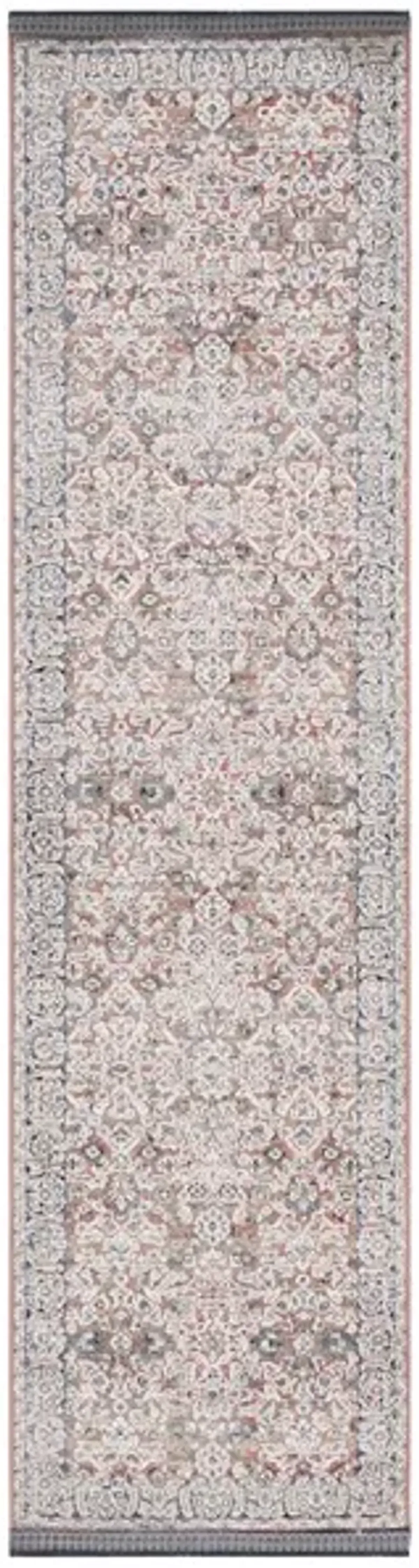 VIVALDI 562 Blue  2'-2' X 8' Runner Rug