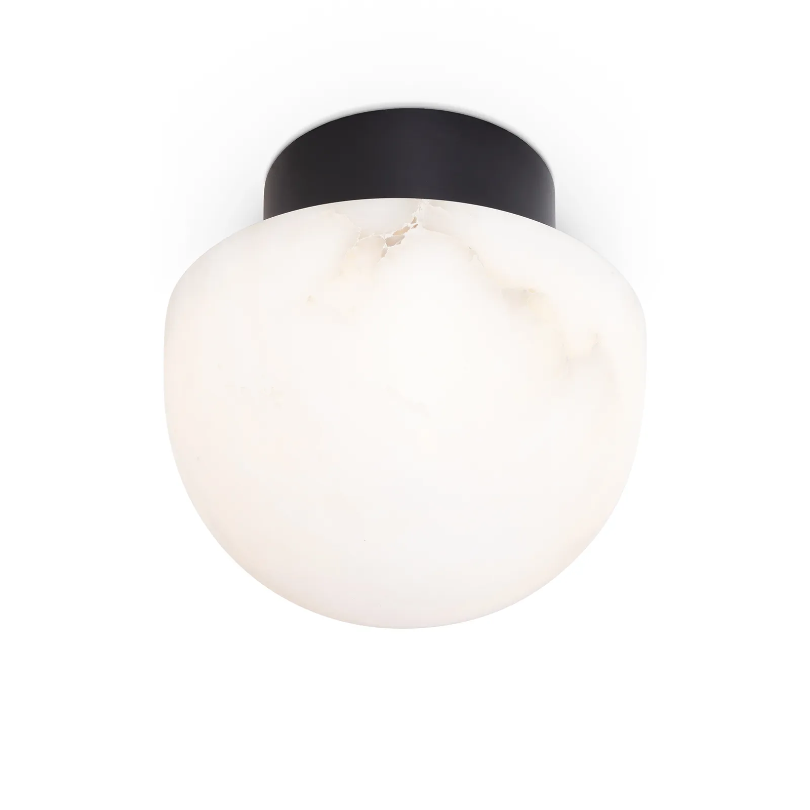 Parker Alabaster Flush Mount (Oil Rubbed Bronze)