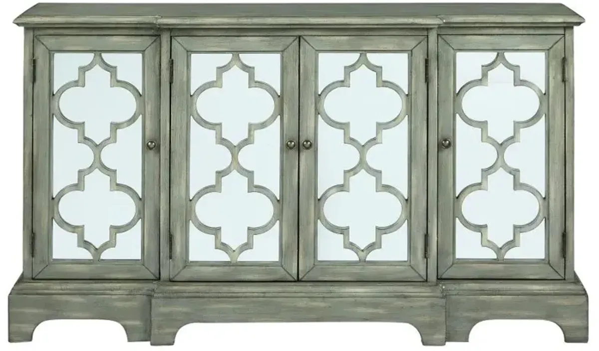 Erigeron 4-door Accent Cabinet Grey