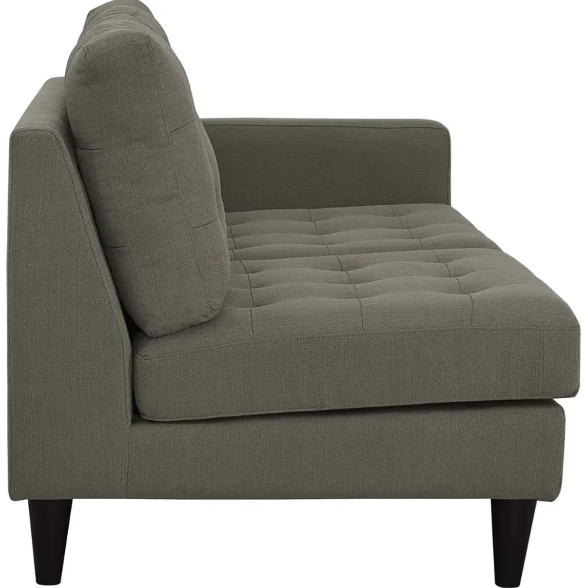 Empress Right-Facing Upholstered Fabric Loveseat