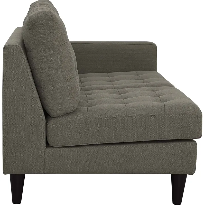 Empress Right-Facing Upholstered Fabric Loveseat