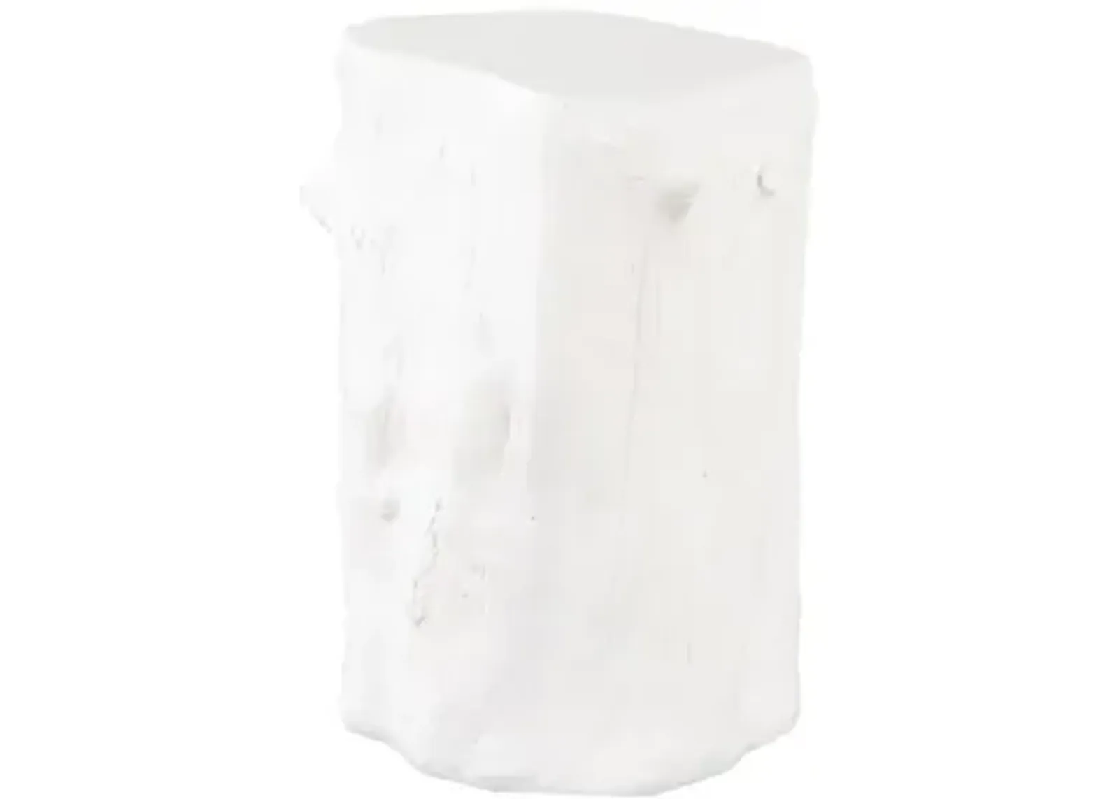 Log Stool, Gel Coat White, SM