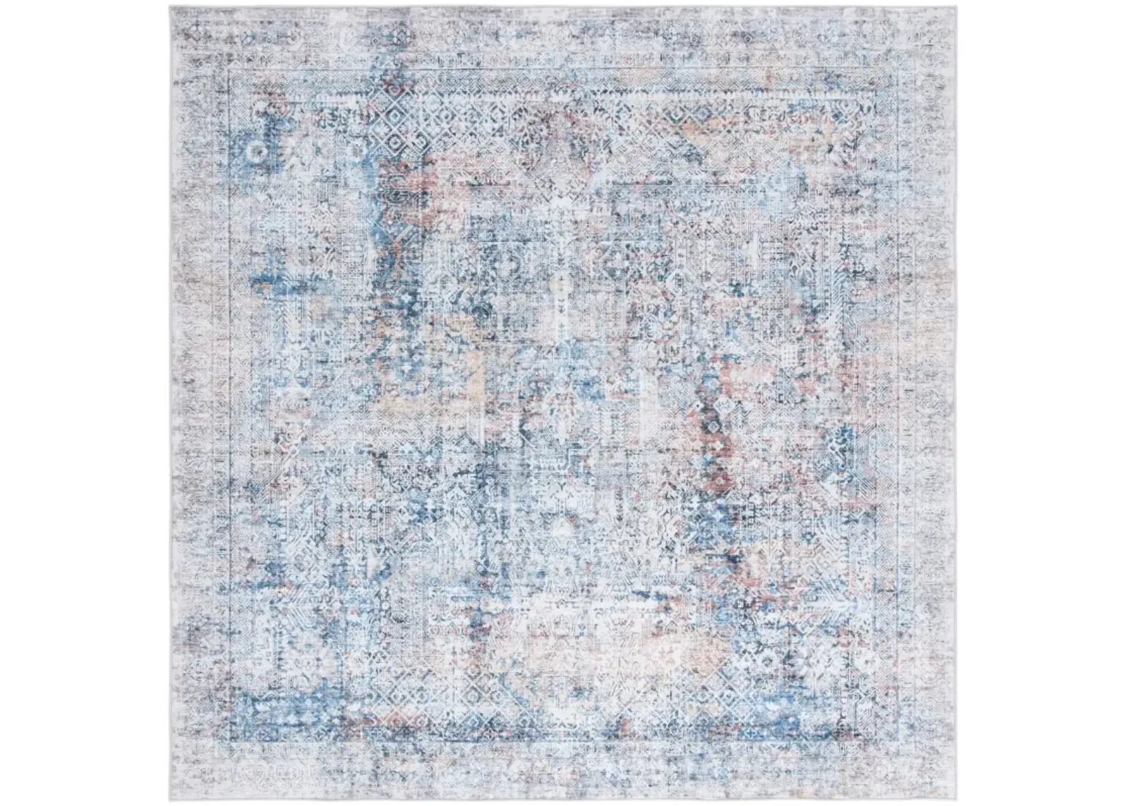 SANTA MONICA 539 BLUE  6' x 6' Square Square Rug