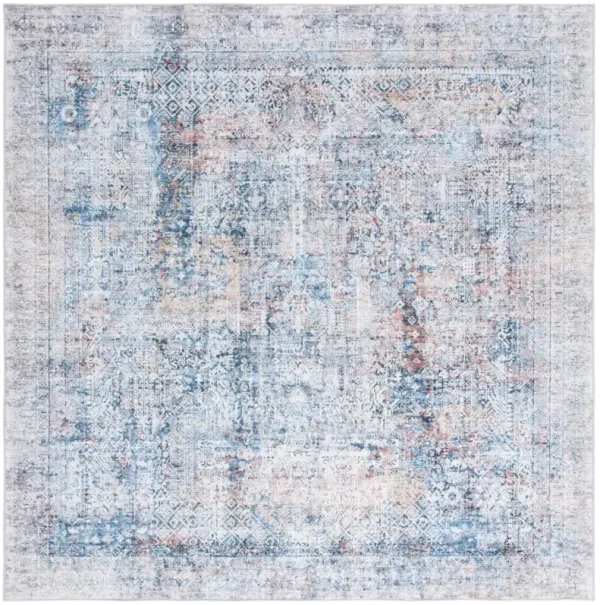 SANTA MONICA 539 BLUE  6' x 6' Square Square Rug