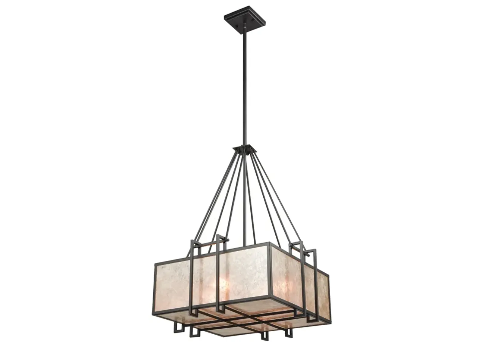 Stasis 23" Wide 4-Light Chandelier - Oil Rubbed Bronze