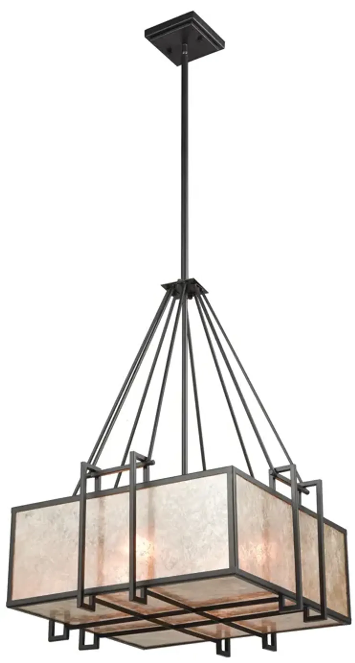 Stasis 23" Wide 4-Light Chandelier - Oil Rubbed Bronze