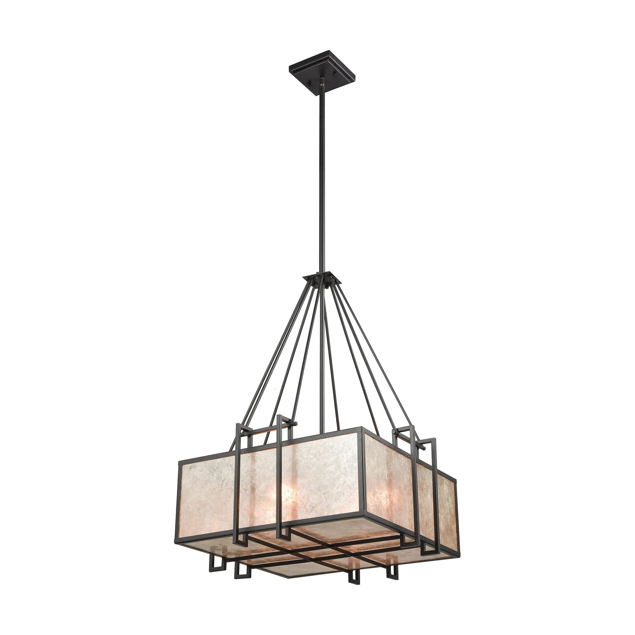 Stasis 23" Wide 4-Light Chandelier - Oil Rubbed Bronze