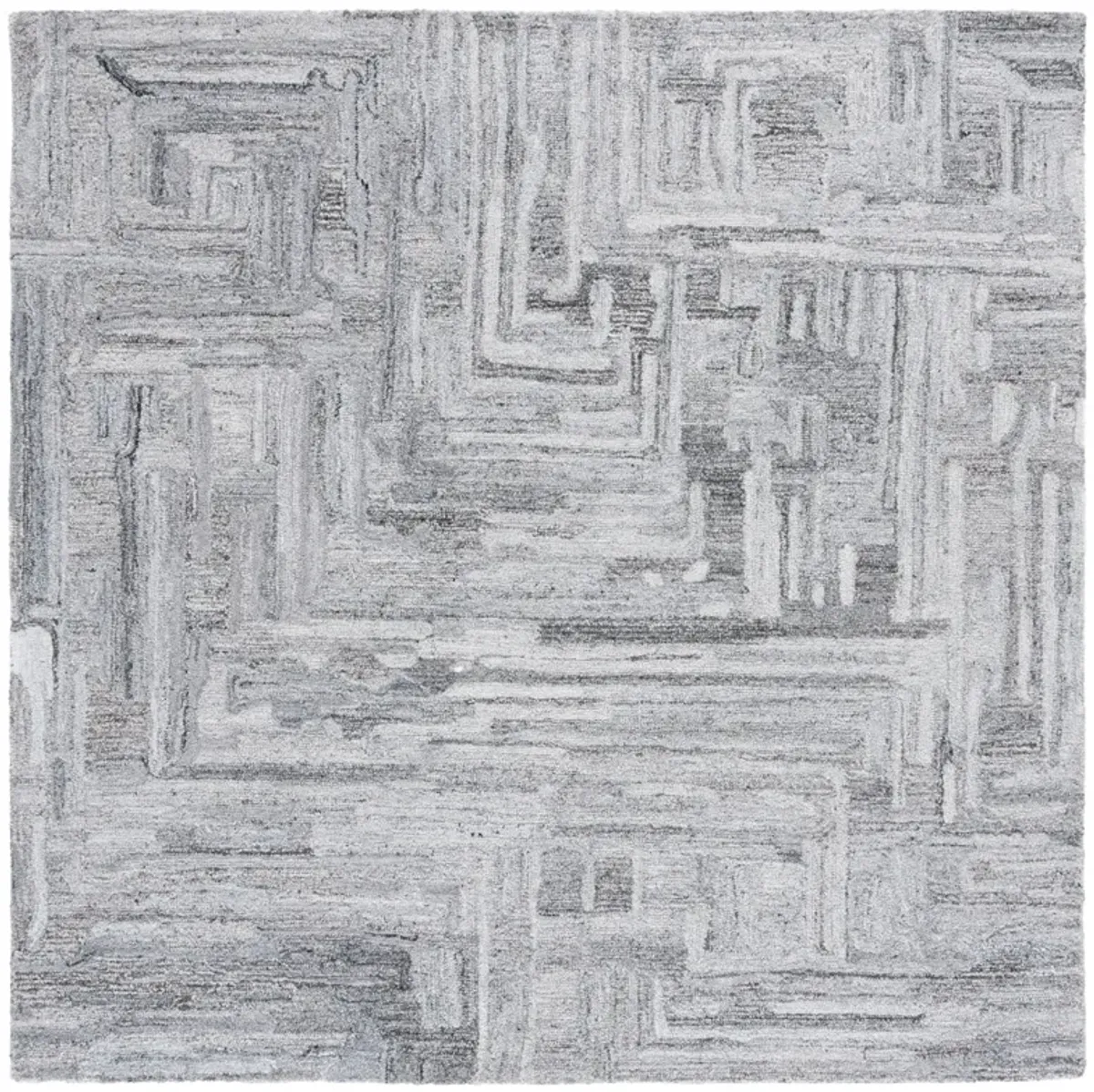 ABSTRACT Hand Tufted 6' x 6' Square area rug