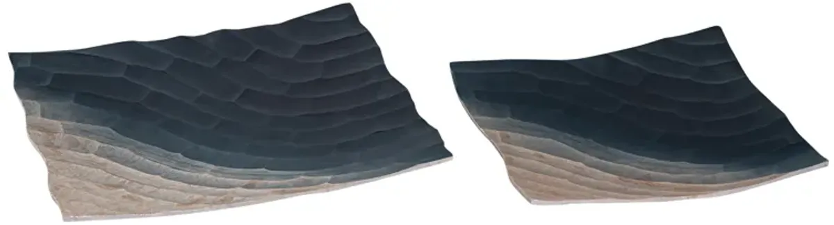 Colin Tray - Set of 2 Bronze Ombre